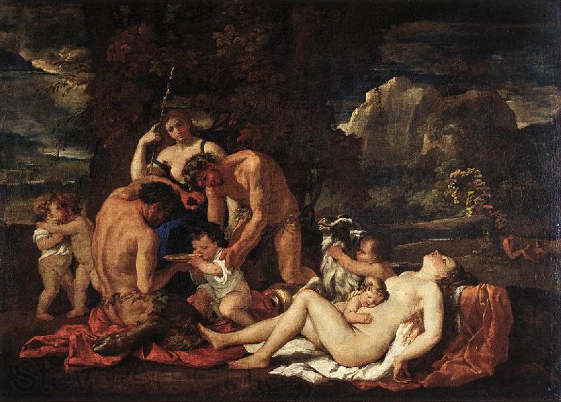 Nicolas Poussin Nurture of Bacchus Norge oil painting art